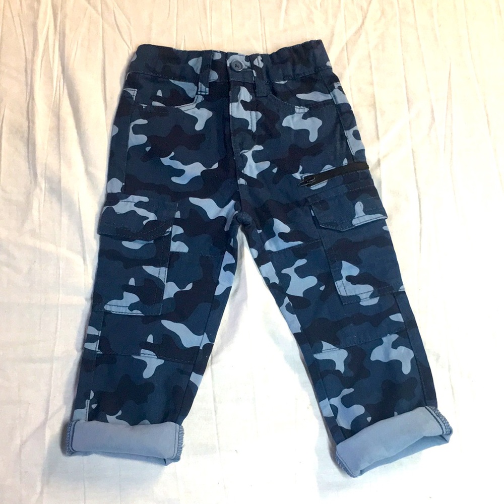 2T Blue Camo Pants